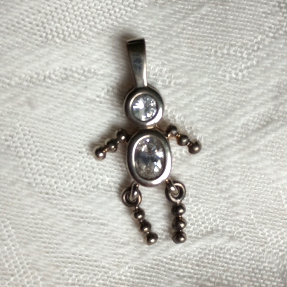 Sterling Italy Person Boy Male Birthday Child Pendant
